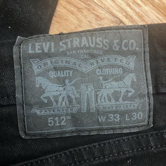 Men's Black Jeans Levi’s 512 - Picture 2 of 4